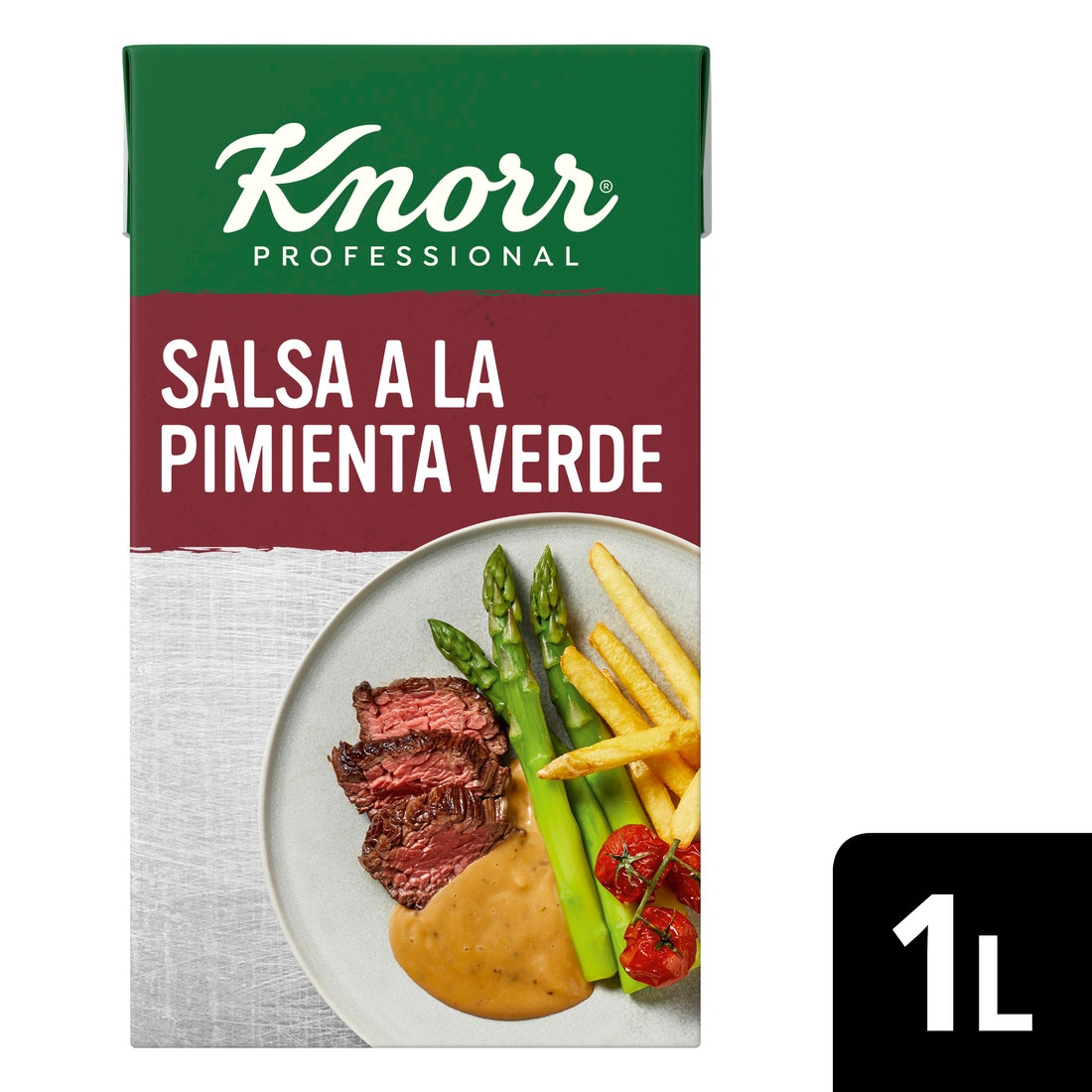 Knorr Salsa Pimienta Verde líquida lista para usar brik 1L - 